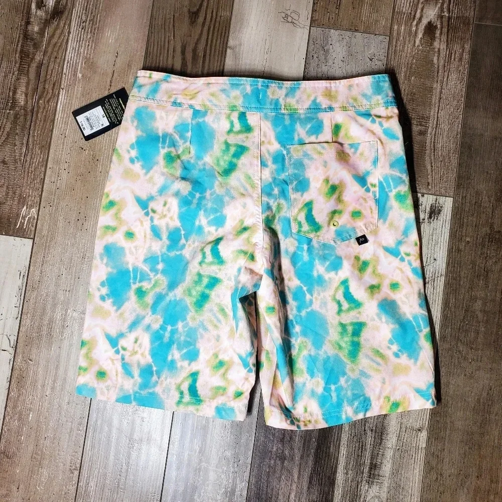 NWT art class Boys Size 18 Tie Dye Swim Trunks Board Shorts